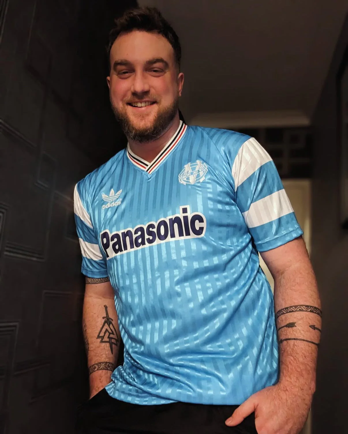 1990 Marseille Away retro Jersey - Image 5