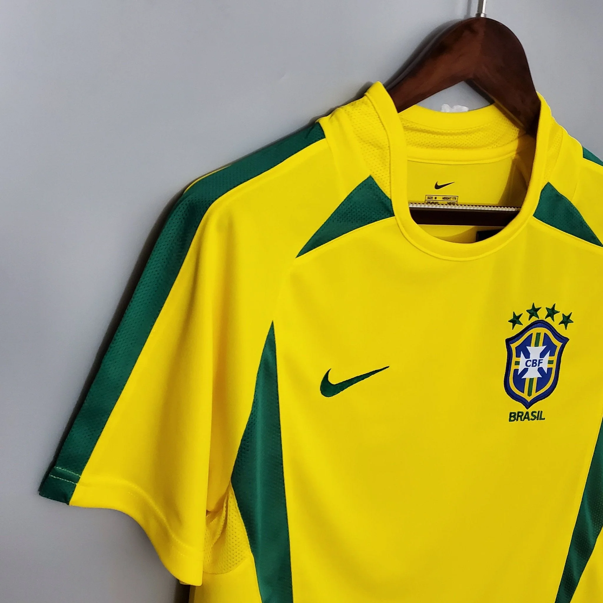 2002 Brazil home retro kit - Image 4