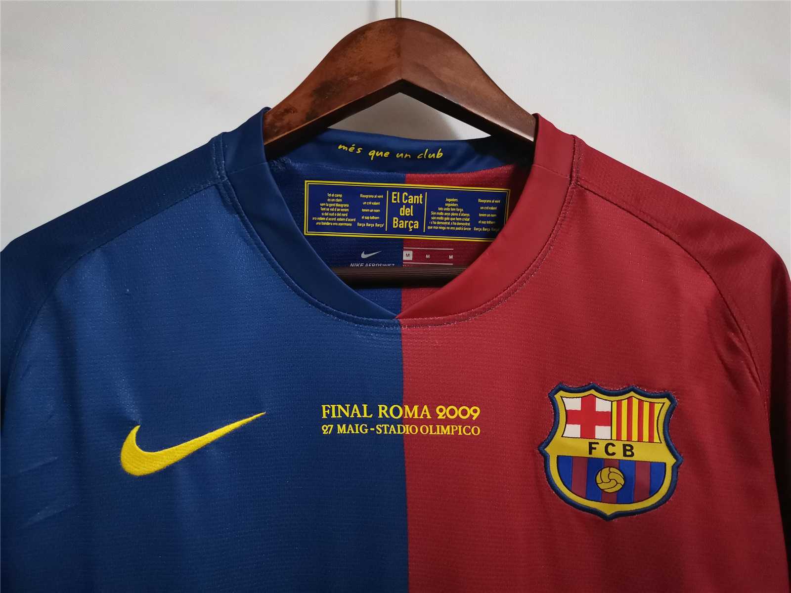 2008/2009 Barcelona Home Final Roma kit - Image 2