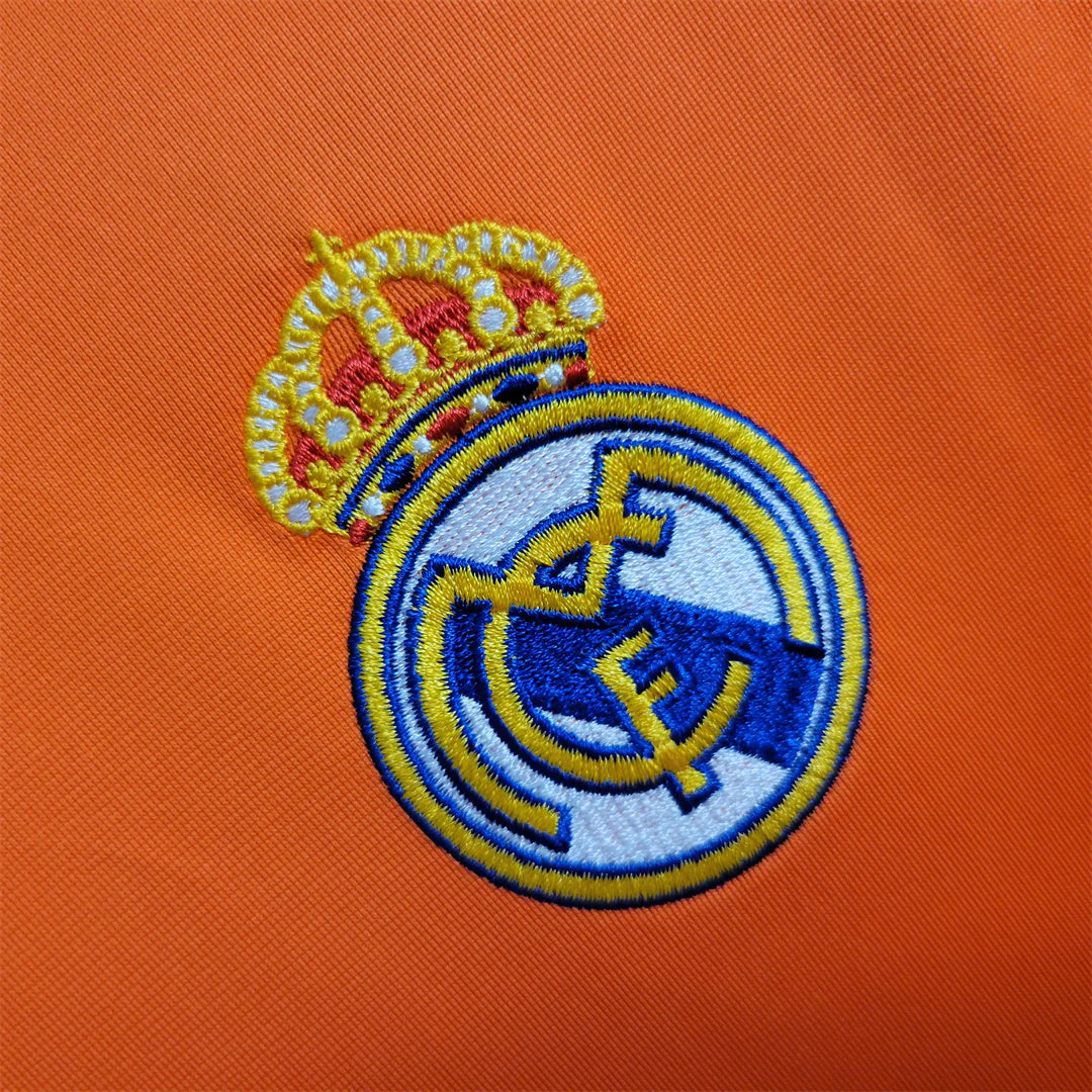 2013/2014 Real Madrid orange third kit long sleeve retro jersey - Image 2