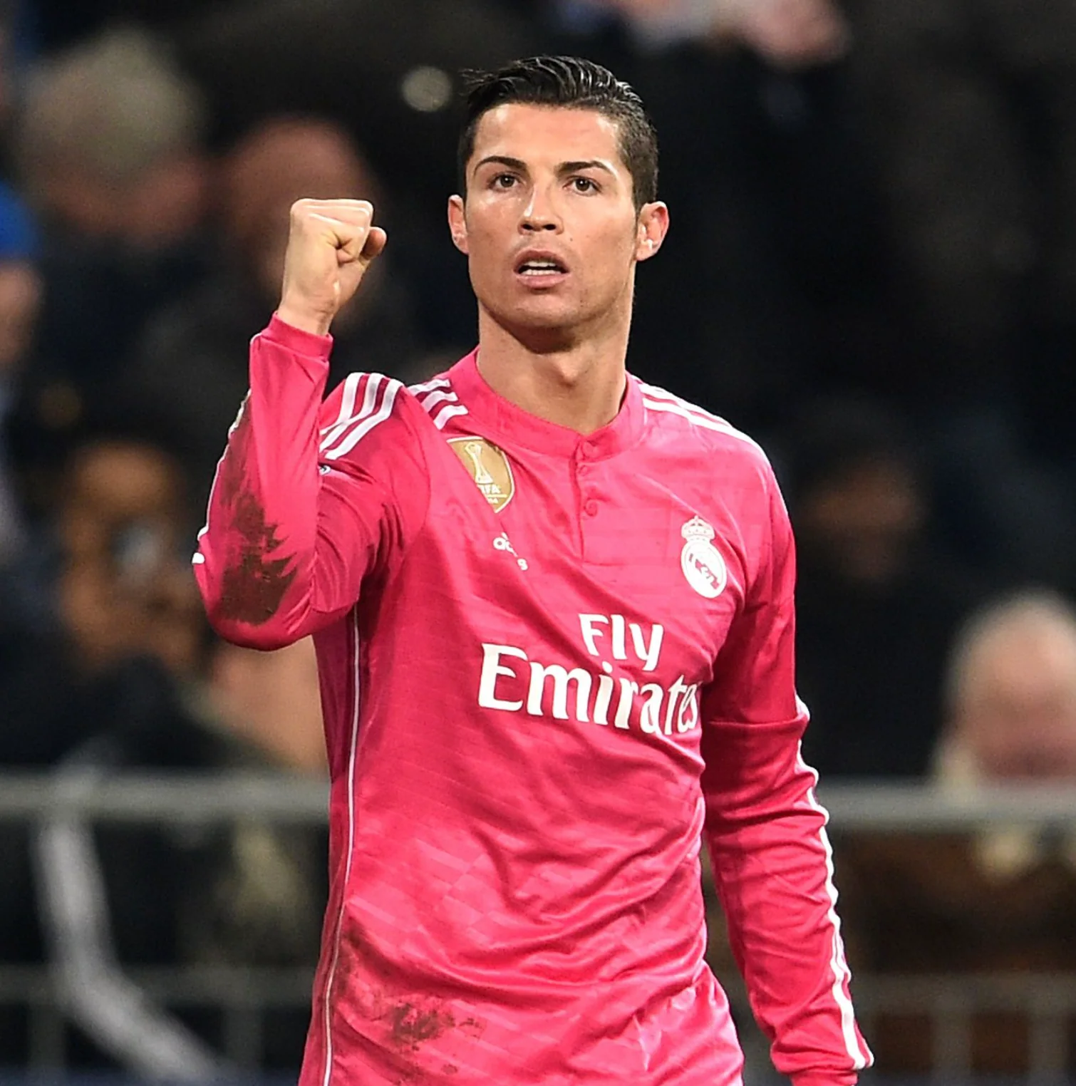 2014/2015 Real Madrid pink long sleeve retro jersey - Image 7