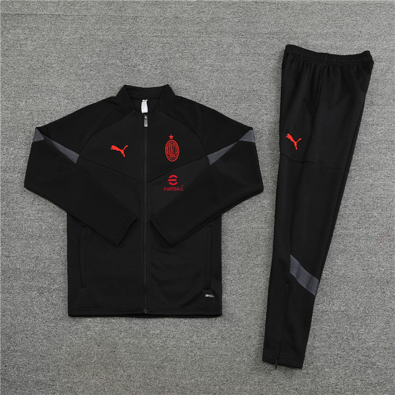 AC Milan 22-23 Black Tracksuit - Image 3