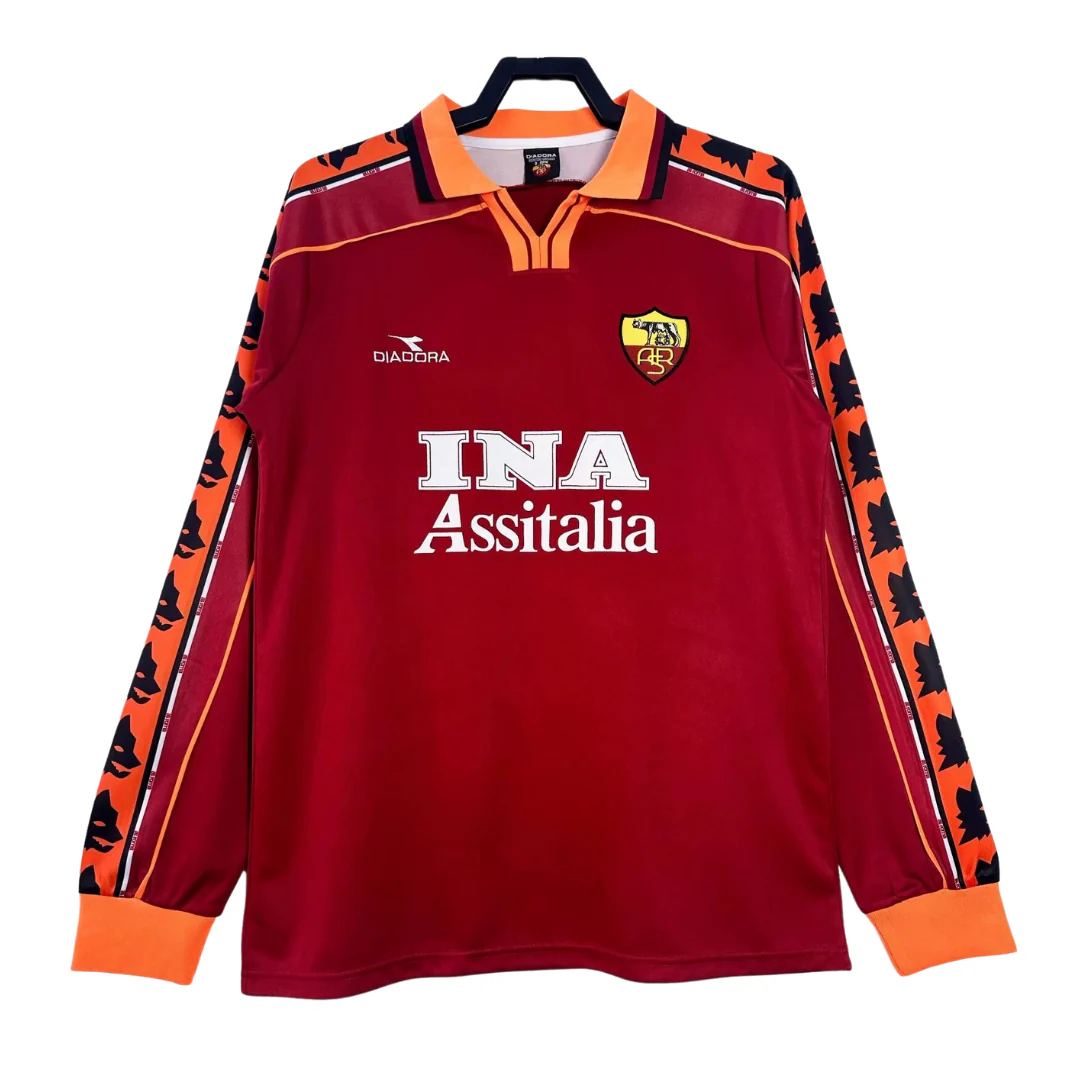 AS Roma Long Sleeve Home Shirt – 1998-99
