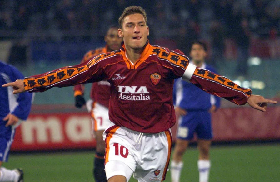 AS Roma Long Sleeve Home Shirt – 1998-99 - Image 6
