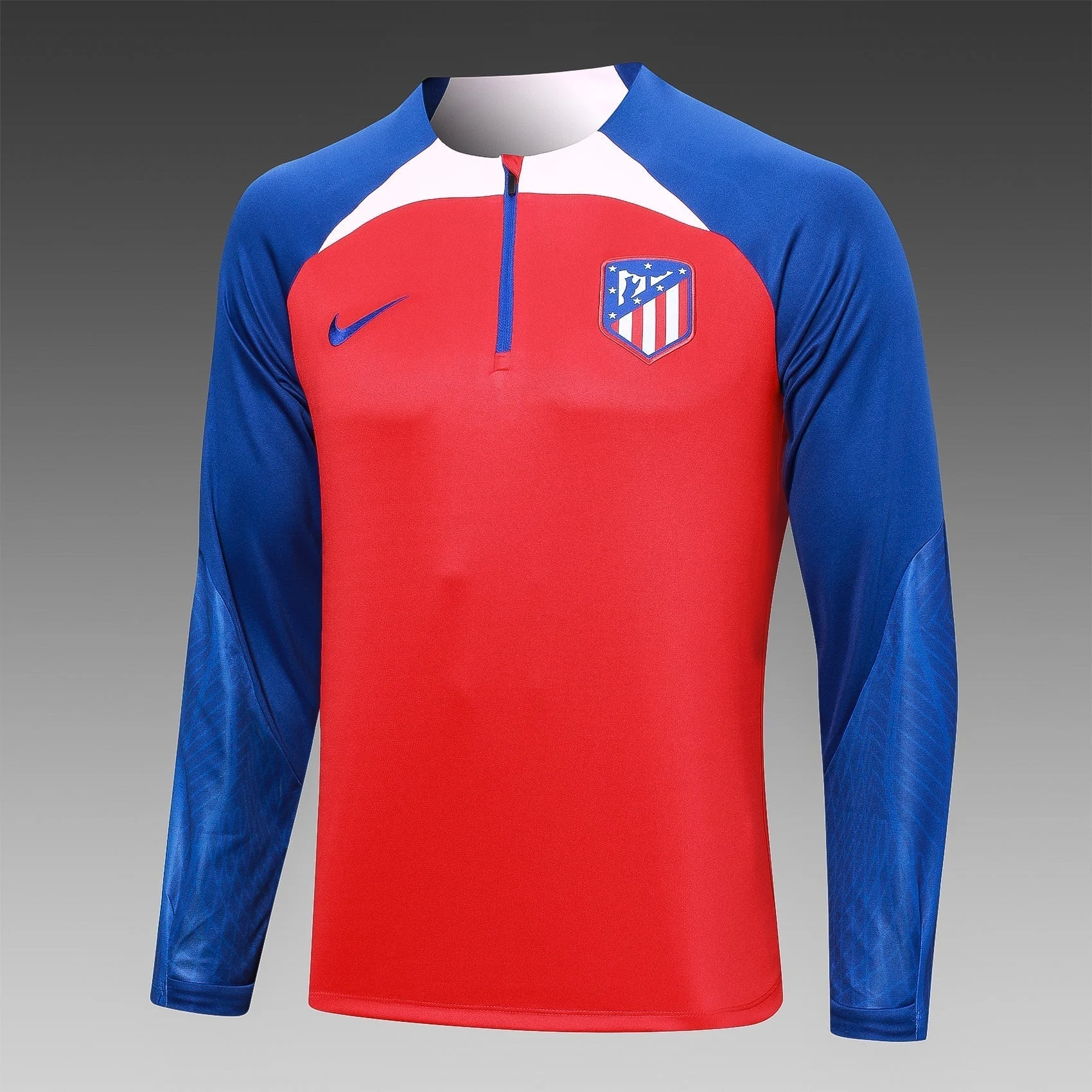Atletico Madrid 23-24 Red Tracksuit (Half-zip) - Image 3