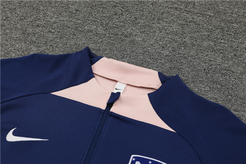 Atletico Madrid 23-24 Royal Blue Tracksuit (half-zip) - Image 5