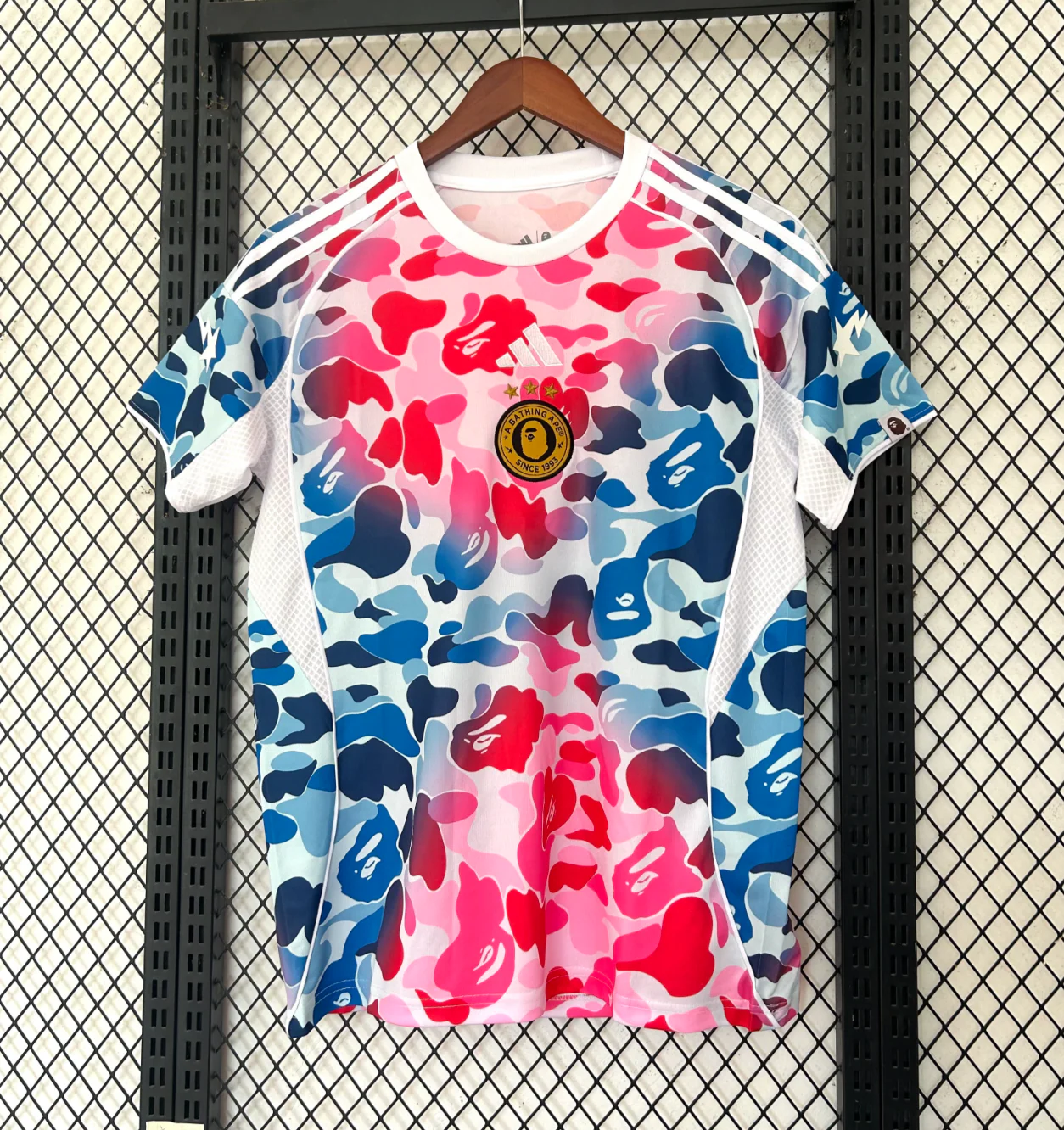 Bathing Ape (BAPE) 2026 Blue Pink Camo Jersey - Image 3