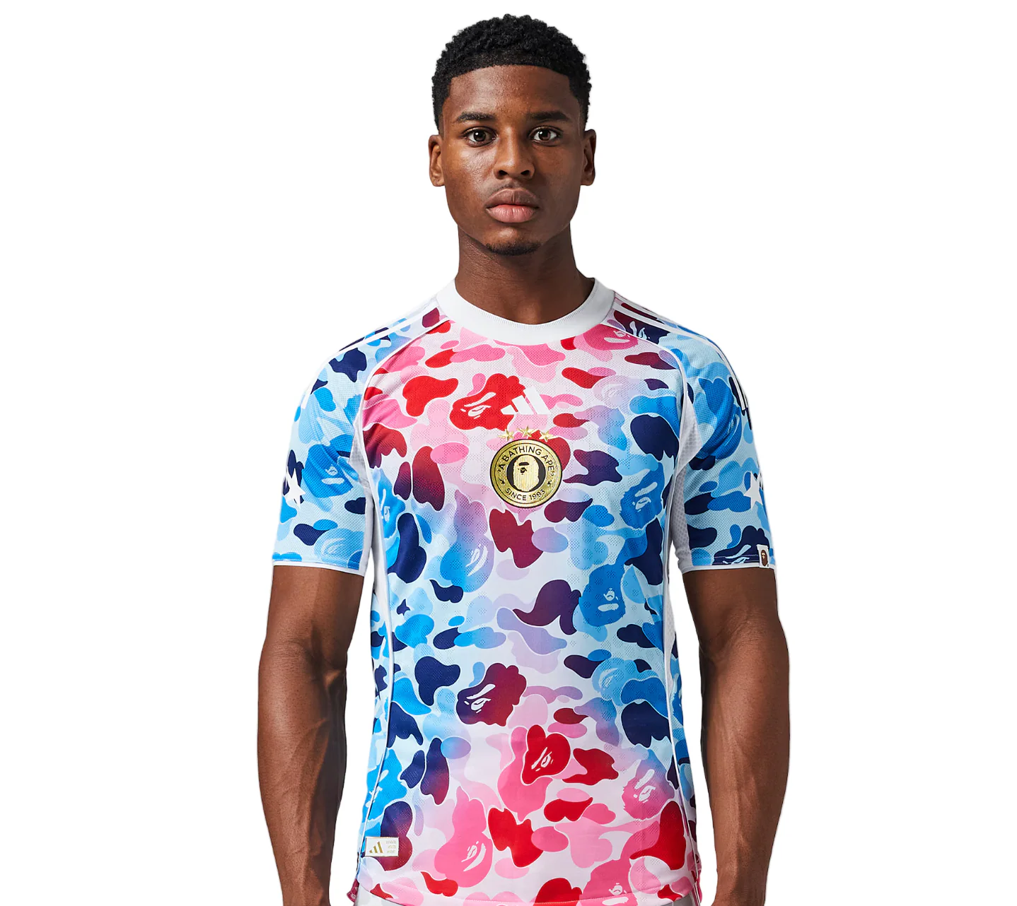 Bathing Ape (BAPE) 2026 Blue Pink Camo Jersey - Image 5
