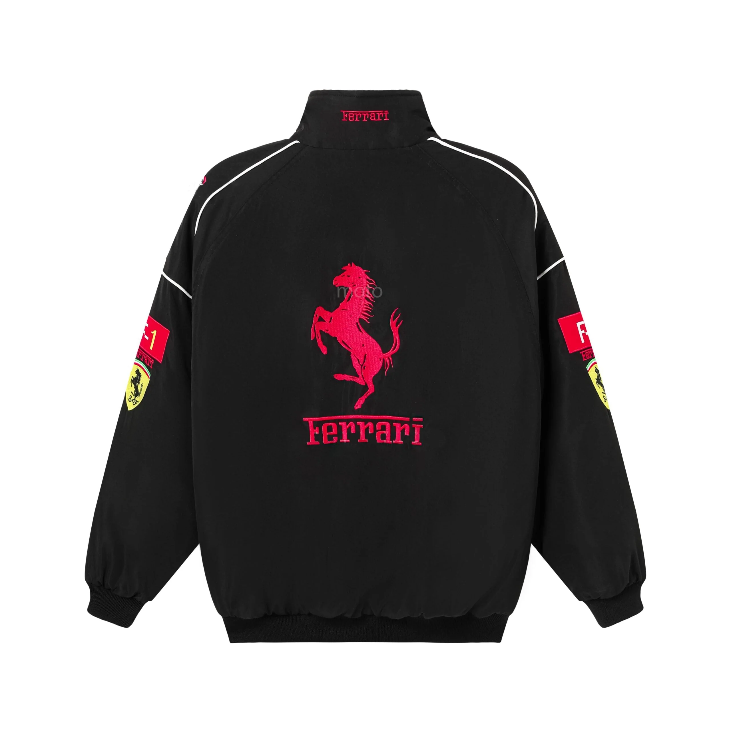 Rari F1 Racing Team Jacket – Black Scuderia Motorsport Zip-Up Coat - Image 4