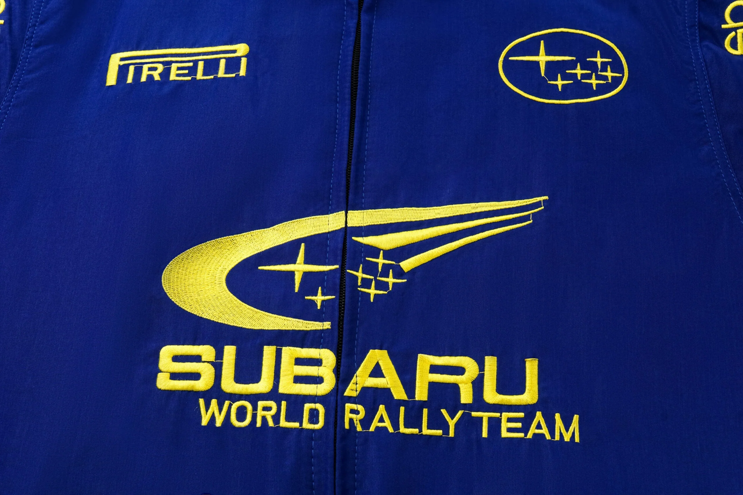 Subaru World Rally Team Jacket – Blue & Yellow Motorsport Racing Zip-Up - Image 6