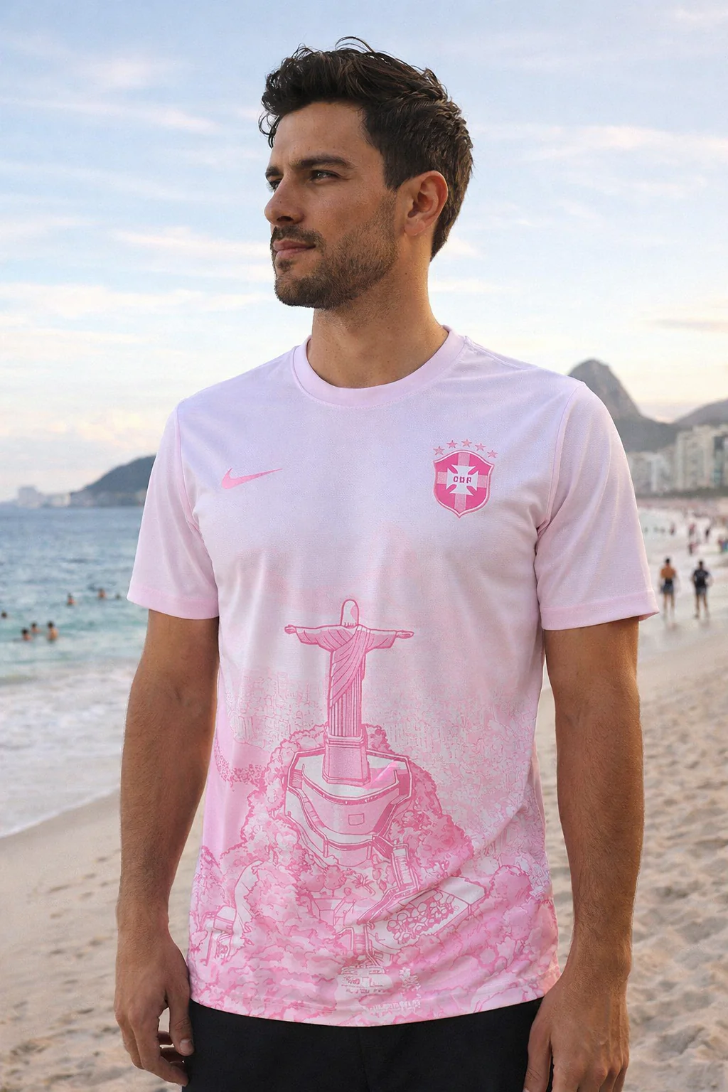 Brazil Jesus Christ Pink Jersey Special Edition 2026 - Image 4