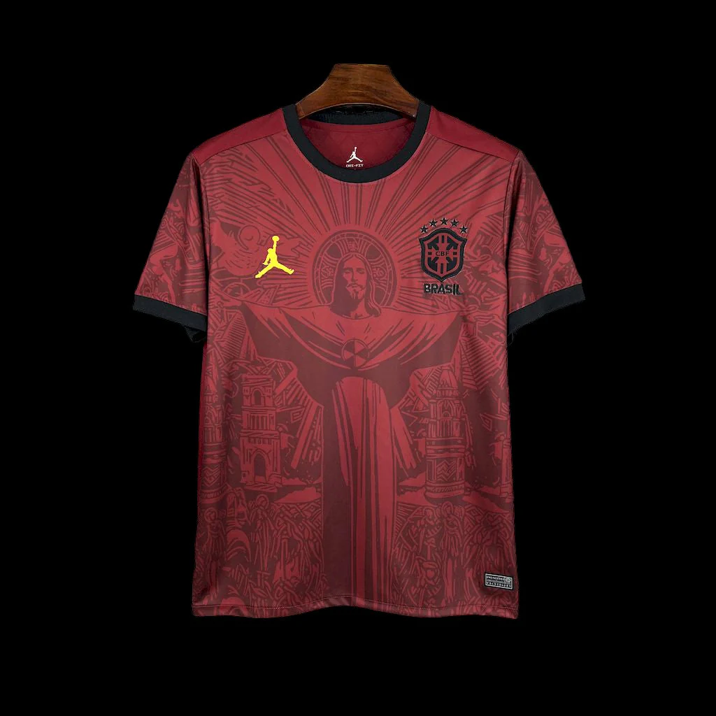 Brazil Jesus Christ the Redeemer Jordan Red Jersey 2025/2026
