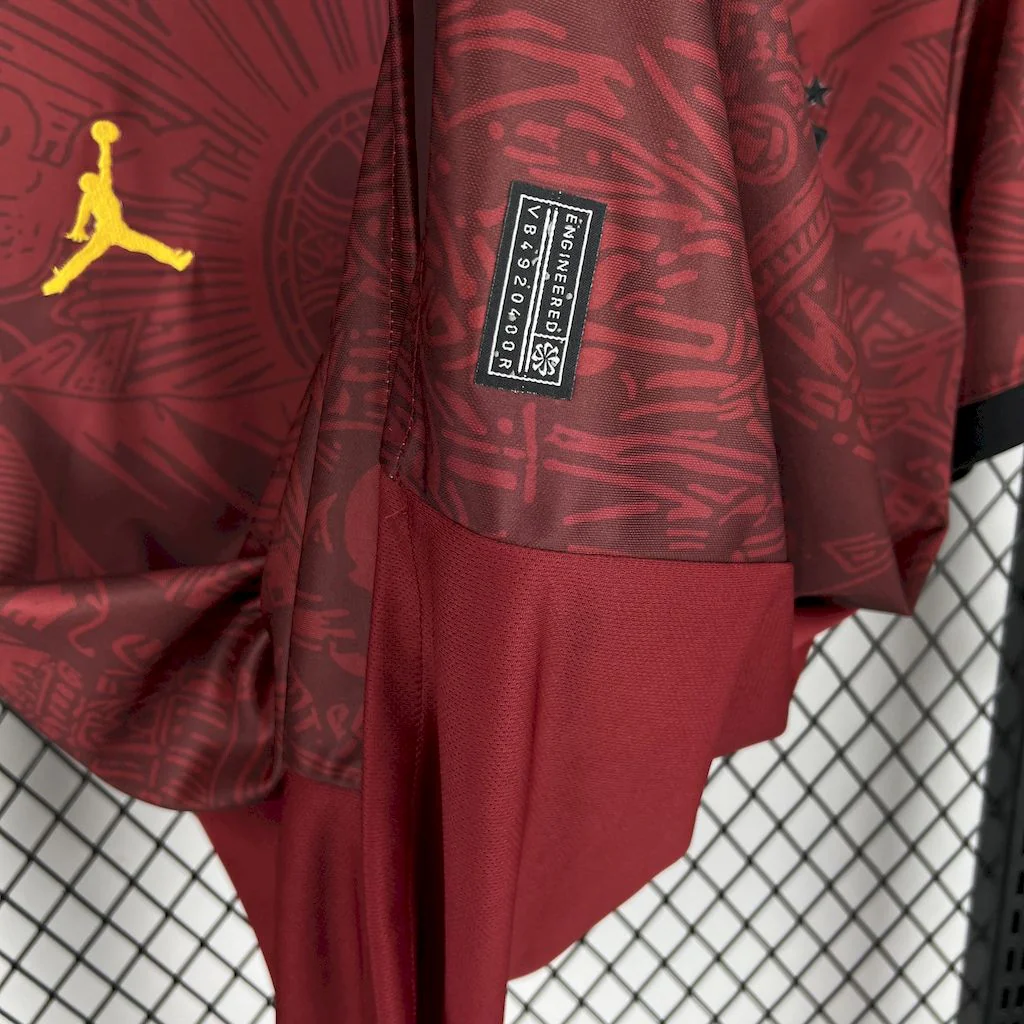 Brazil Jesus Christ the Redeemer Jordan Red Jersey 2025/2026 - Image 6