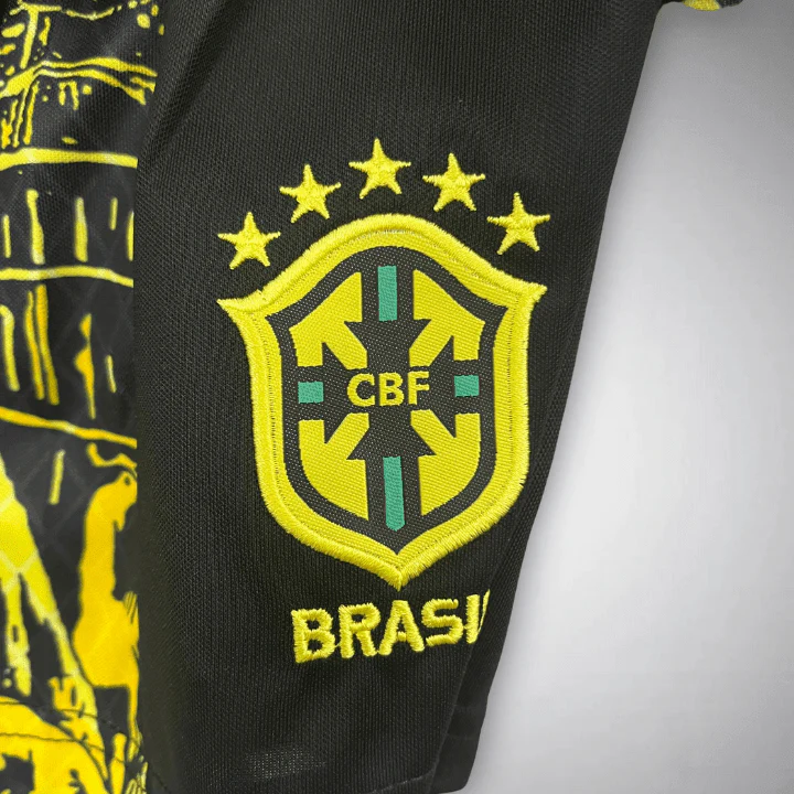 Brazil Jesus Christ the Redeemer Kids Jersey – Yellow Edition - Image 8