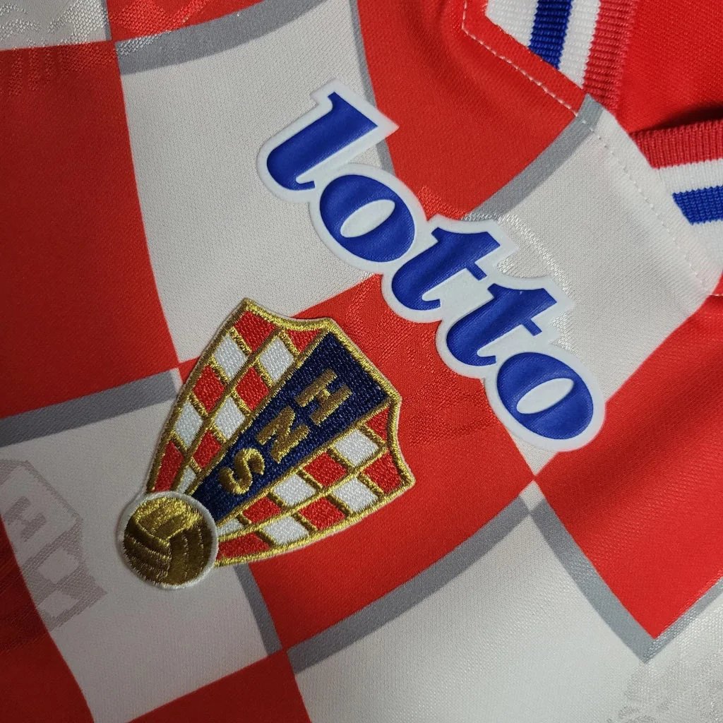 Croatia Home Retro Jersey – 1998 - Image 2