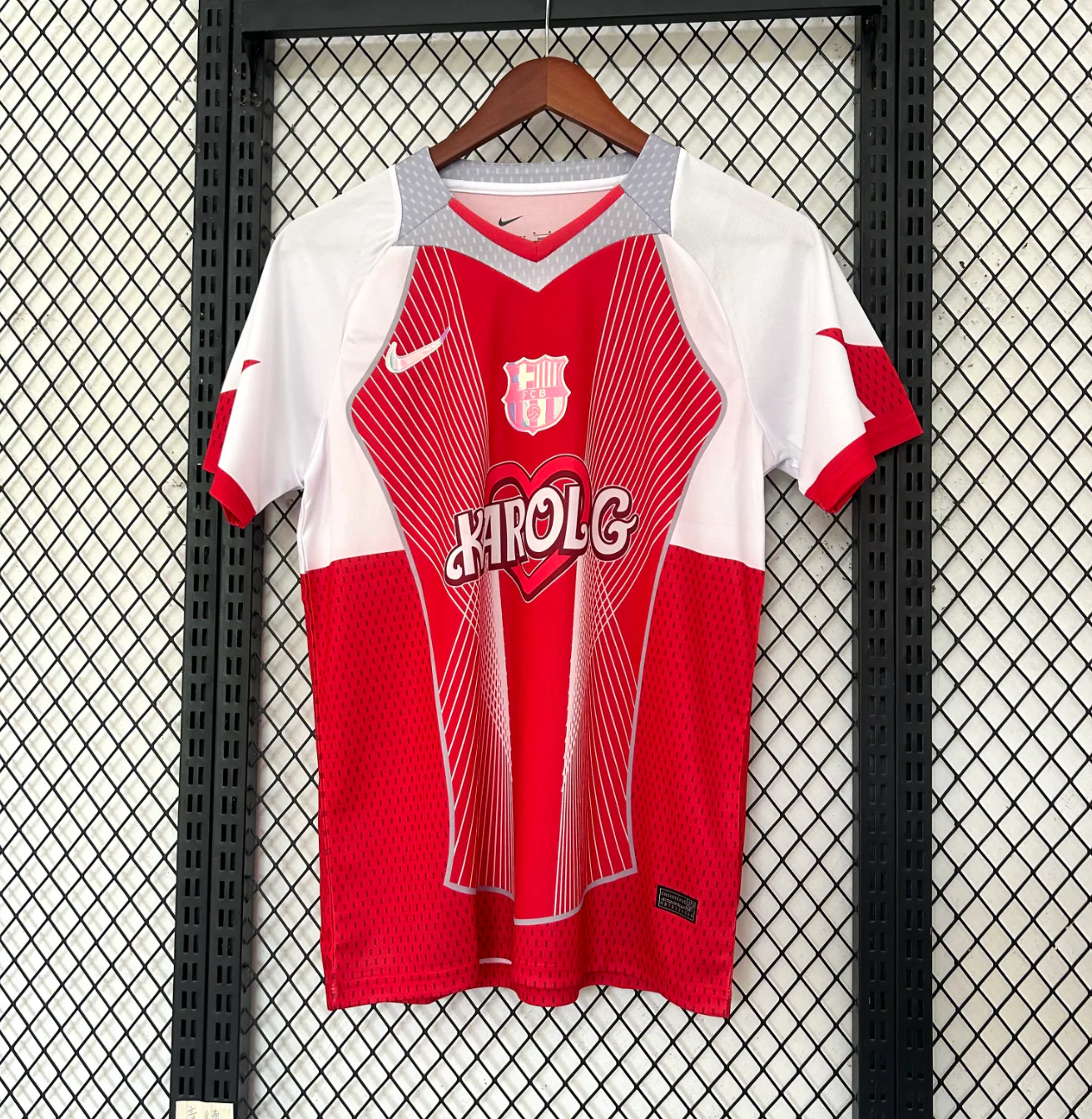 FC Barcelona Karol G Jersey Red Special Edition - Image 3