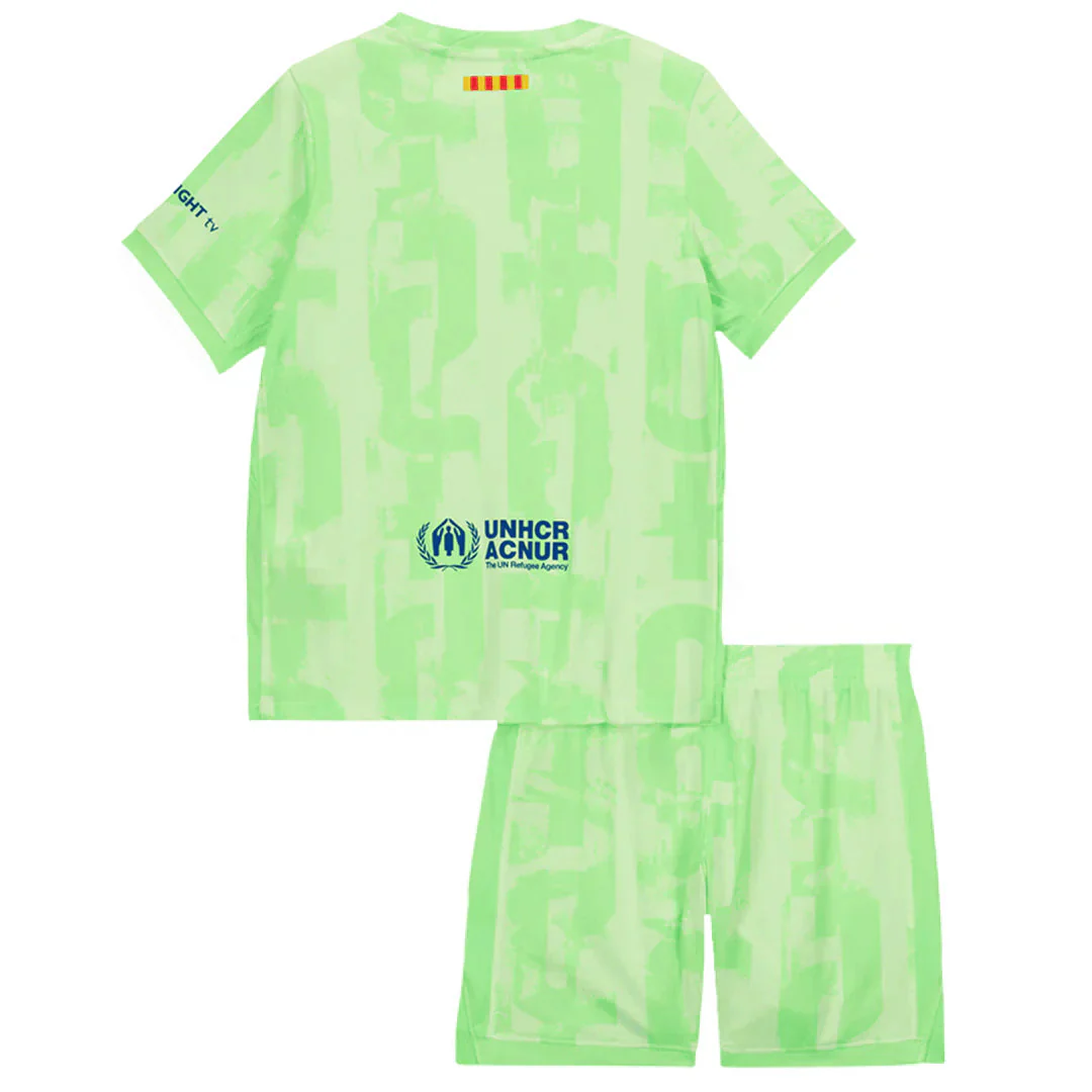 FC Barcelona. Kids Green Lime Jersey 2025/2026 - Image 2