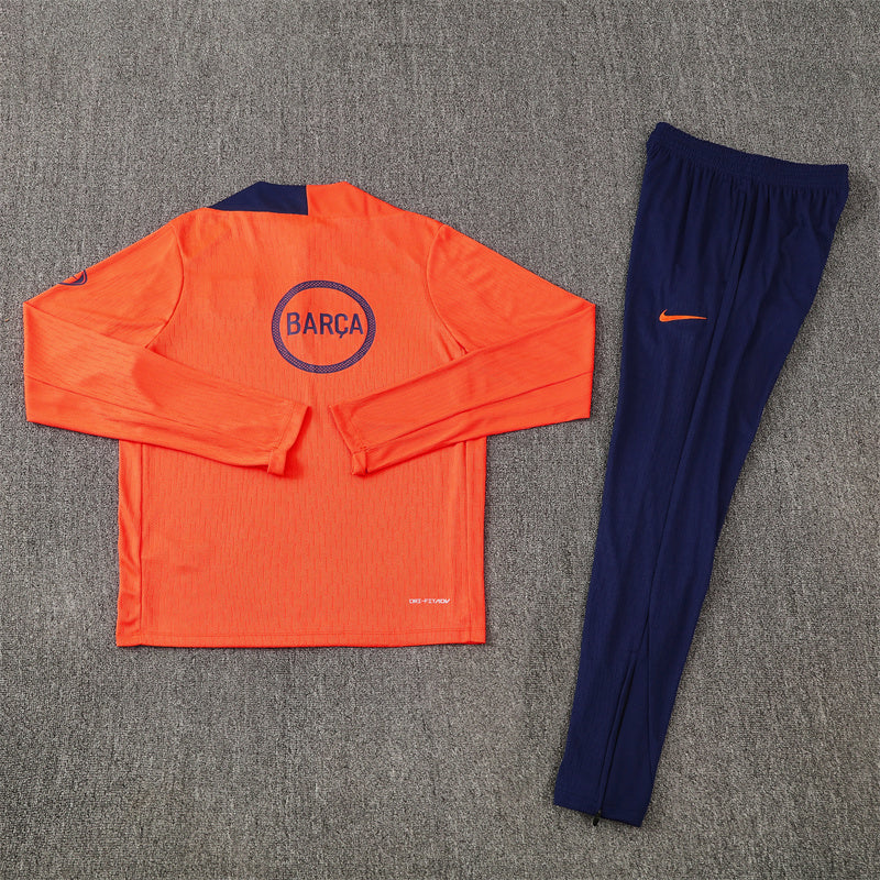 FC Barcelona Orange Tracksuit 2025/2026 - Image 7
