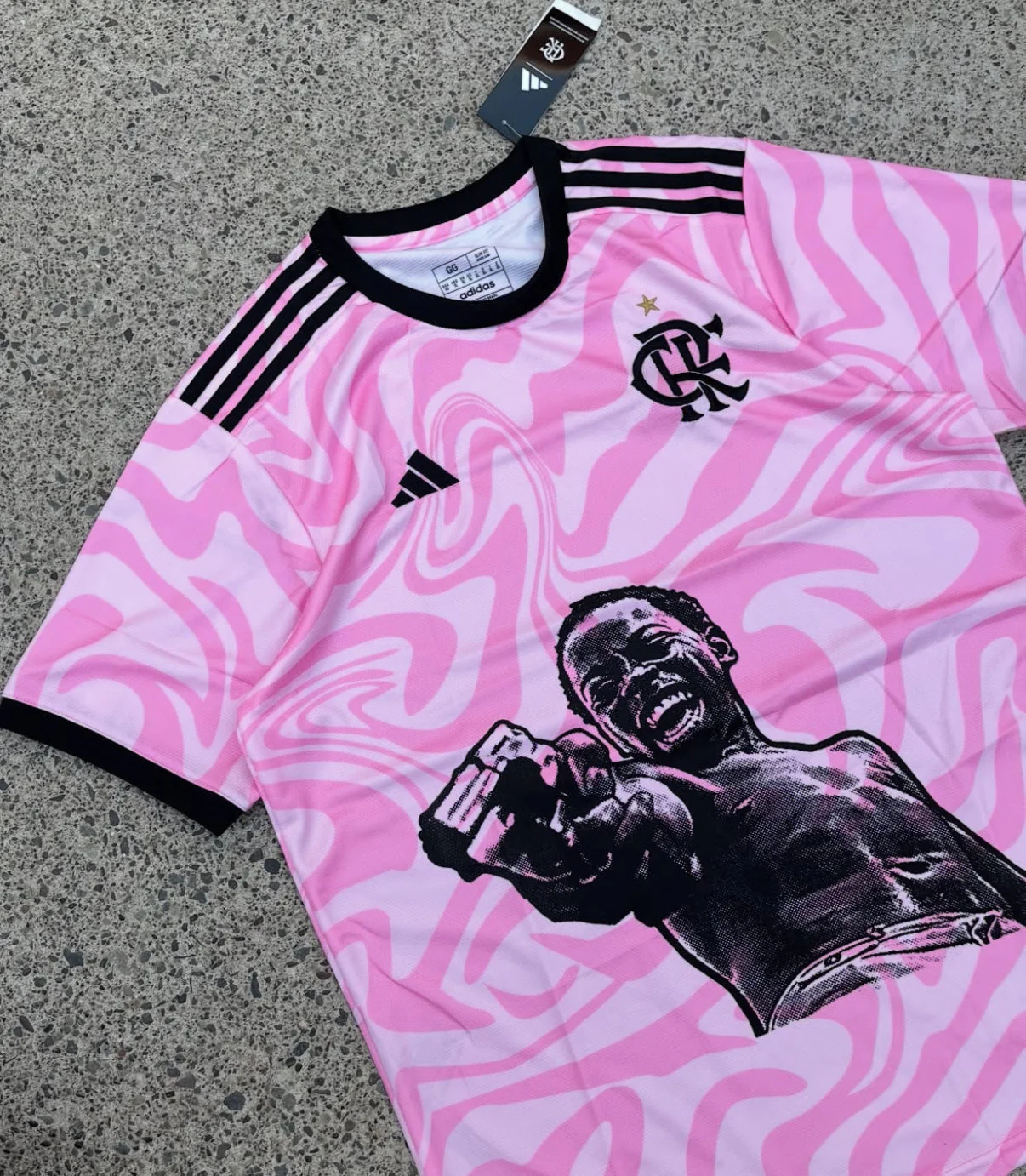 Flamengo X City of God Zé Pequeno Pink Jersey Limited Edition - Image 2