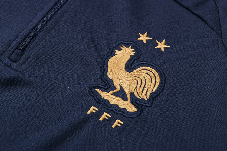 France 22-23 Blue Junior Tracksuit - Image 5
