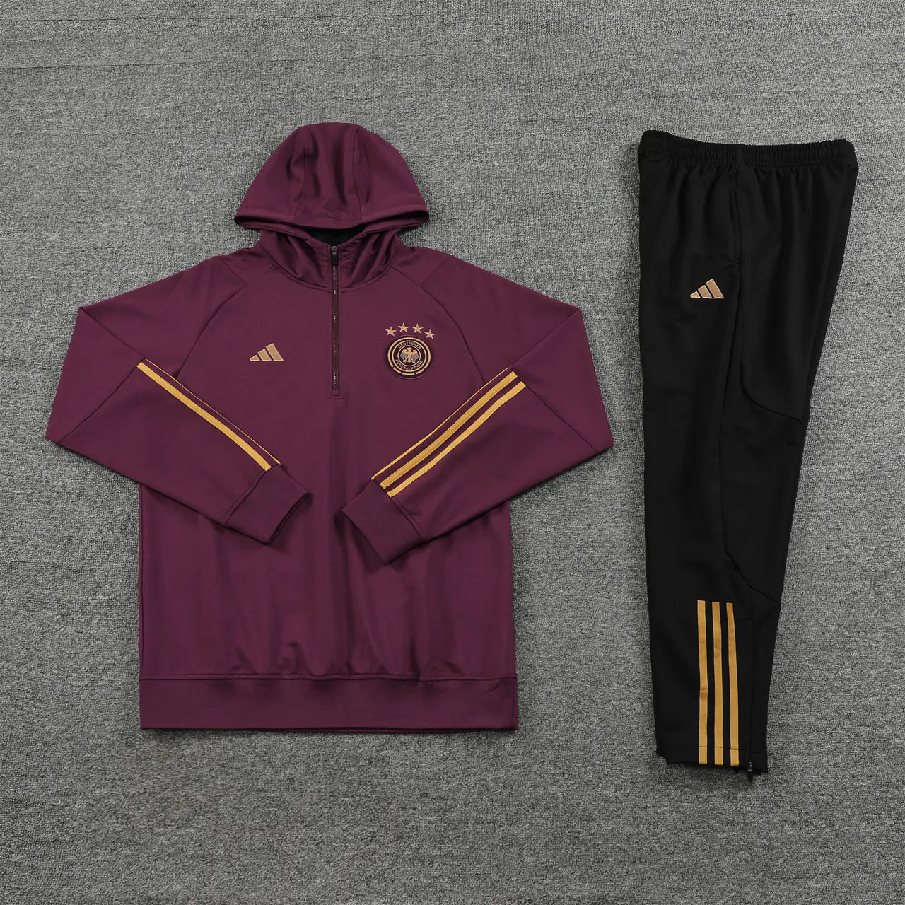 Germany 23-24 Red Tracksuit Hoodie - Image 3