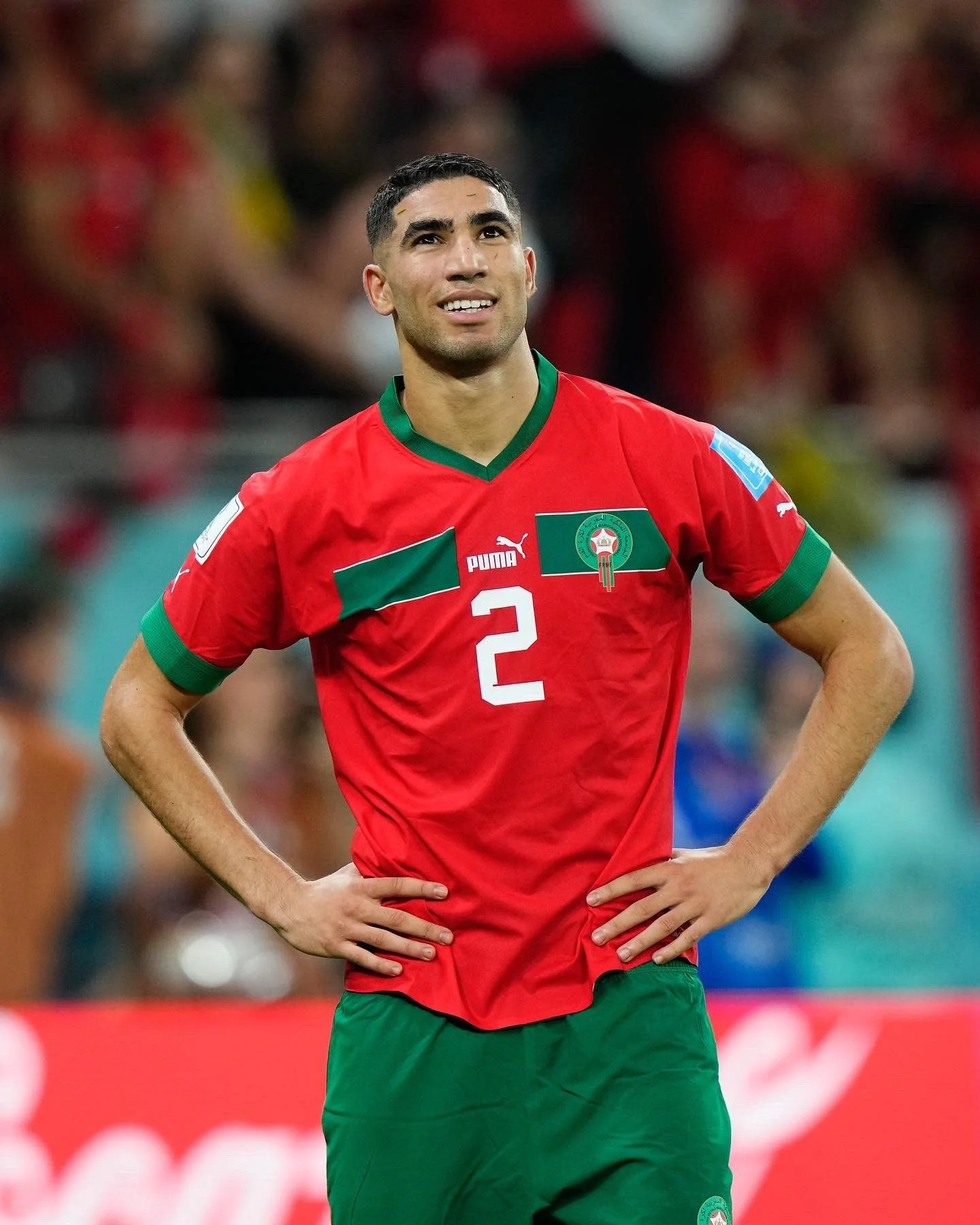 HAKIMI 2 Morocco Home Jersey World Cup 2022 - Image 3