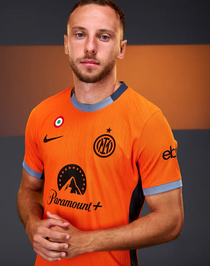 Inter Milan orange jersey third kit - Image 5