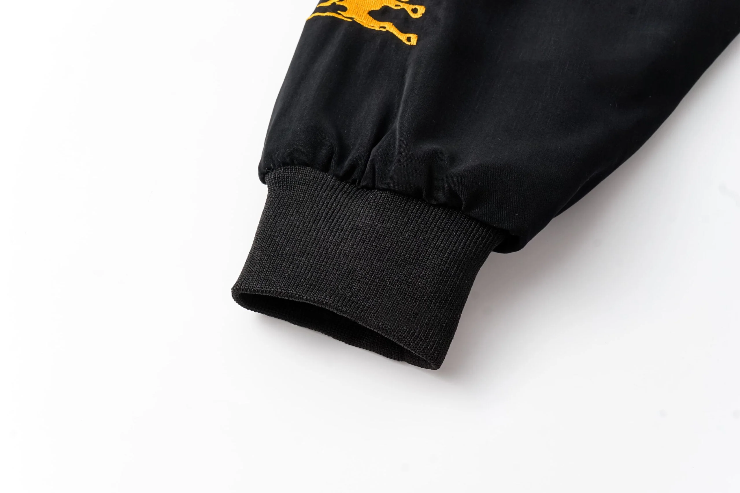 Lamborghini Racing Team Jacket – Black Motorsport Zip-Up with Gold Embroidered Logos - Image 6