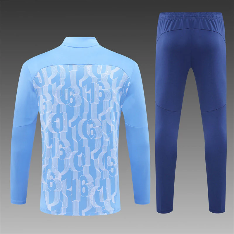 Manchester City with the 2024/2025 Blue Tracksuit - Image 2