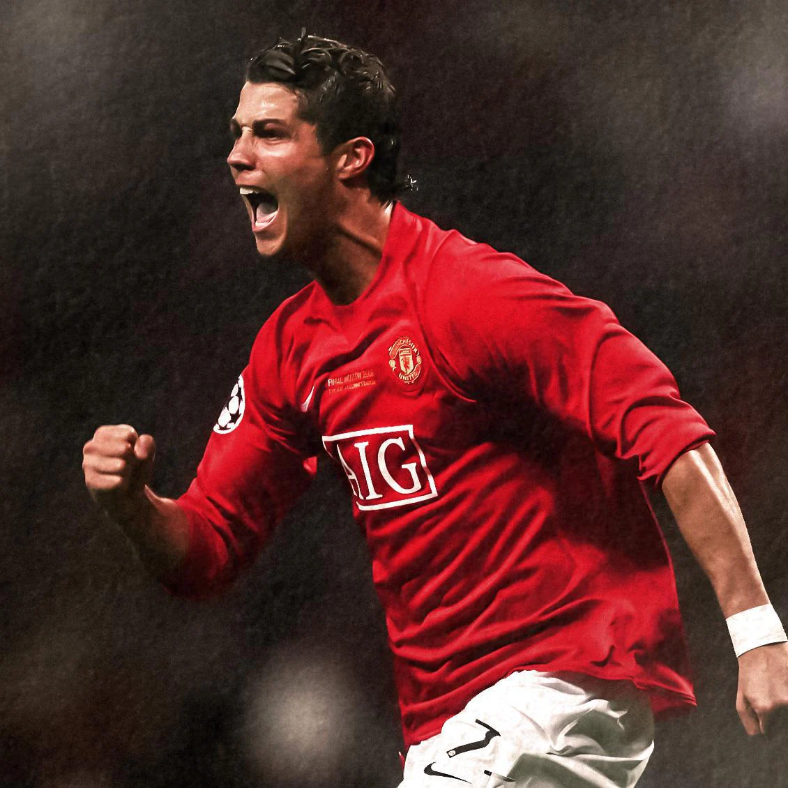 Manchester United Long sleeves Final Champions league 2007/2008 Season - Image 3