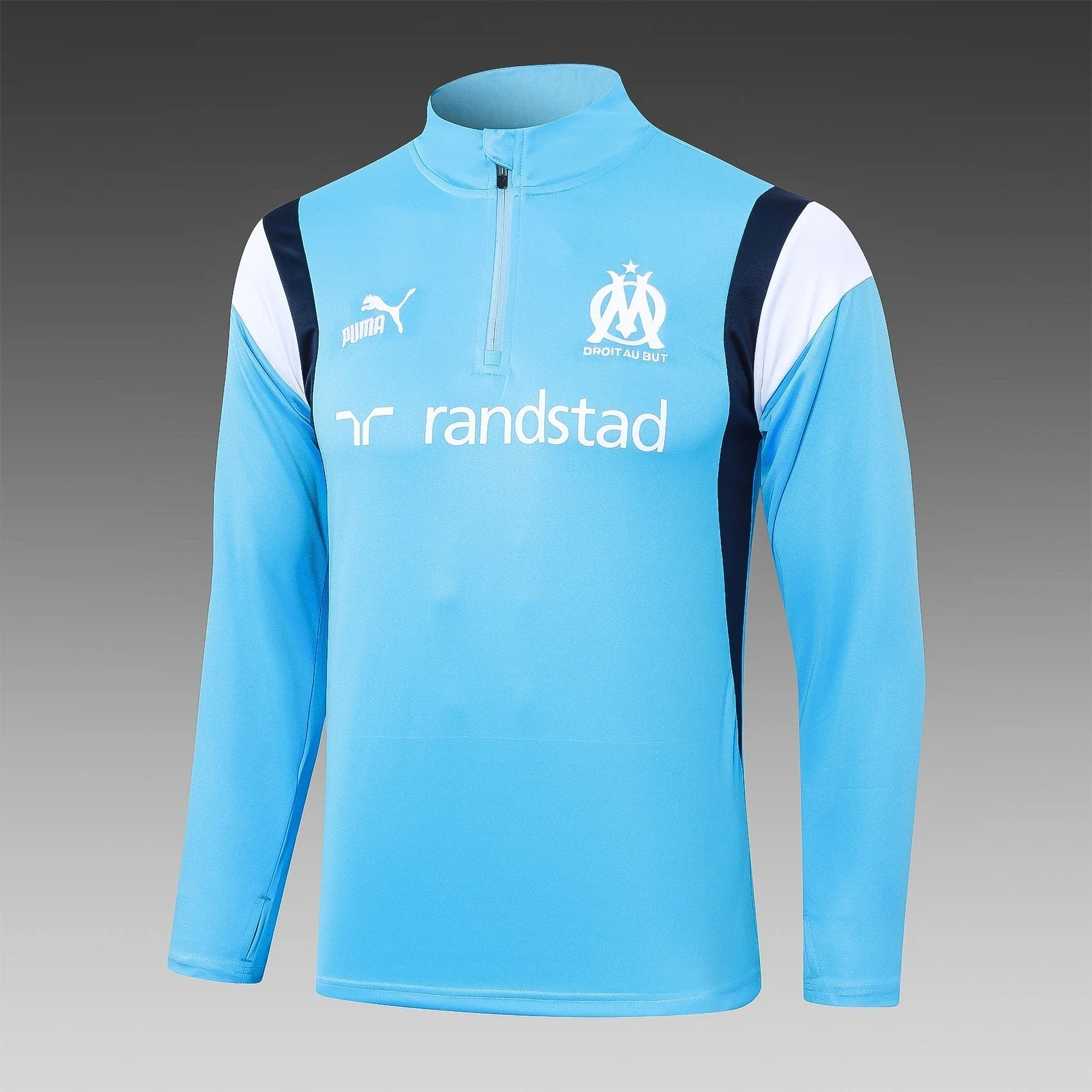 Marseille 23-24 Sky Blue Tracksuit - Image 3