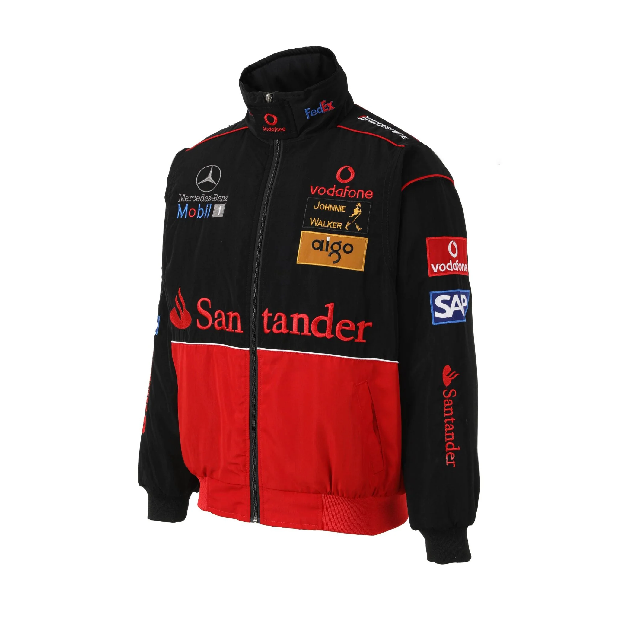 McLaren F1 Racing Team Jacket – Vodafone Mercedes Motorsport Zip-Up Coat - Image 3