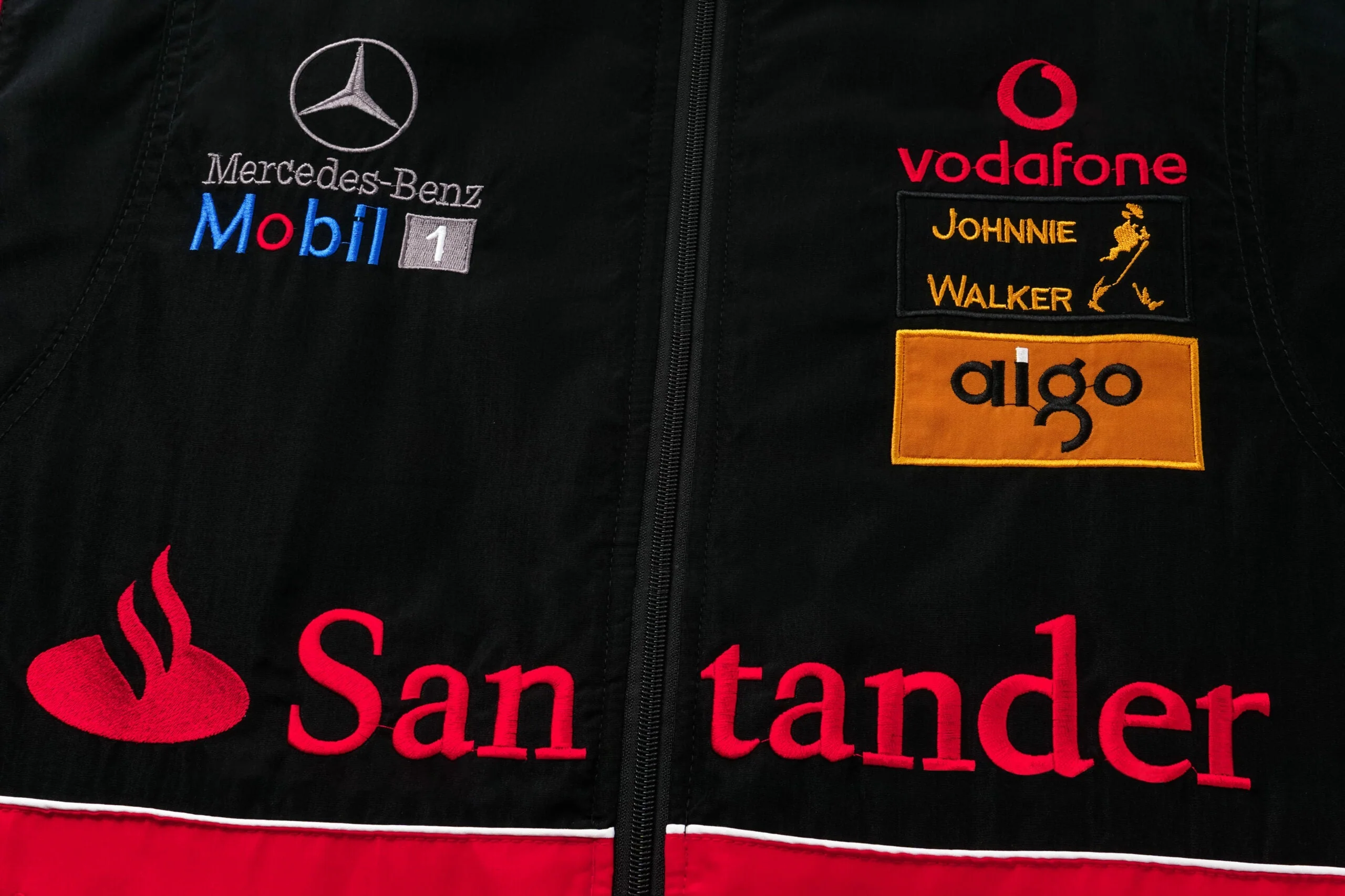 McLaren F1 Racing Team Jacket – Vodafone Mercedes Motorsport Zip-Up Coat - Image 6