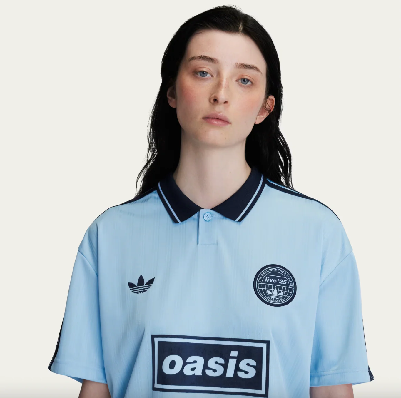 Oasis x Adidas Jersey Light Blue - Image 3