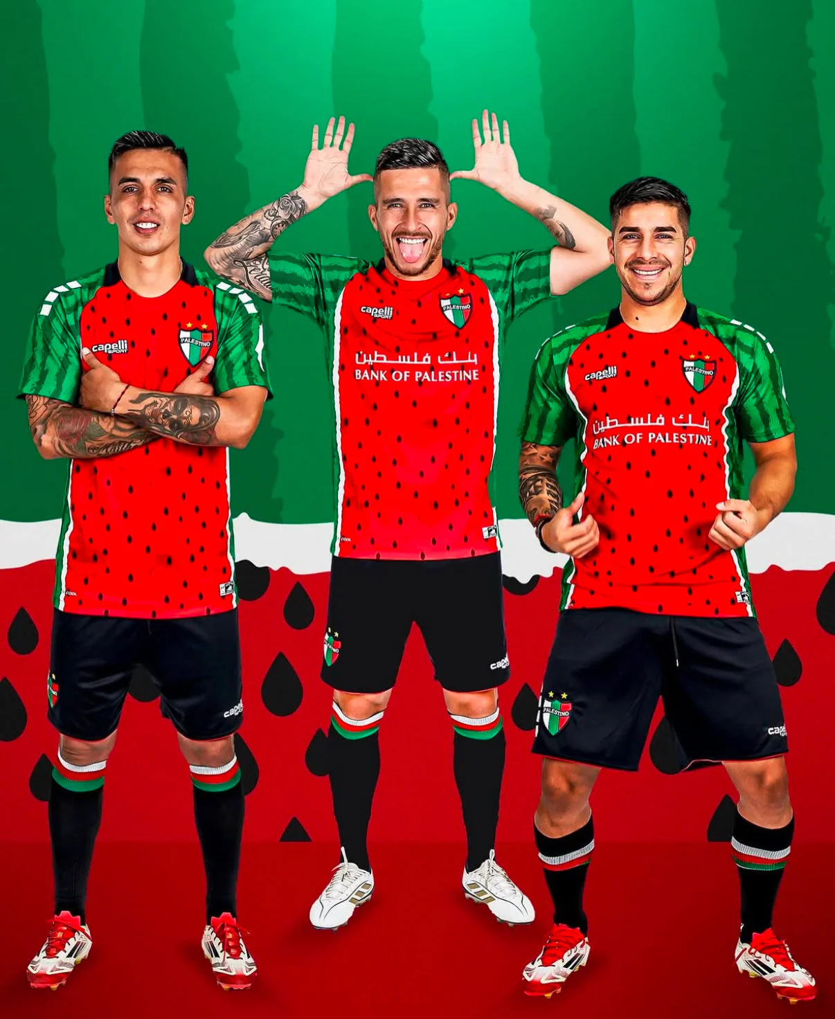 Palestine Watermelon Football Jersey Pelestino 2025/2026 - Image 8