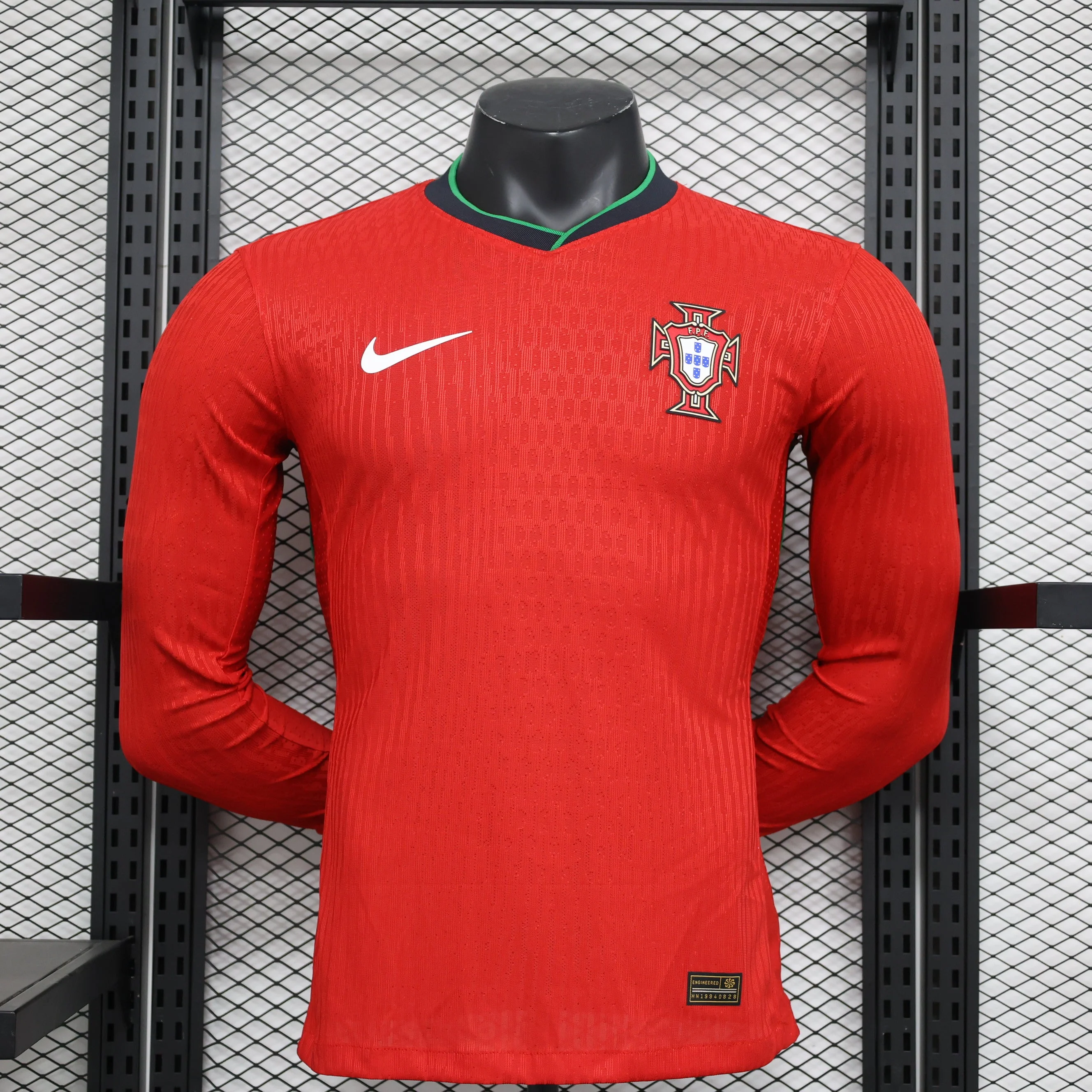 Portugal 2024-2025 Home Kit Long Sleeve - Image 3