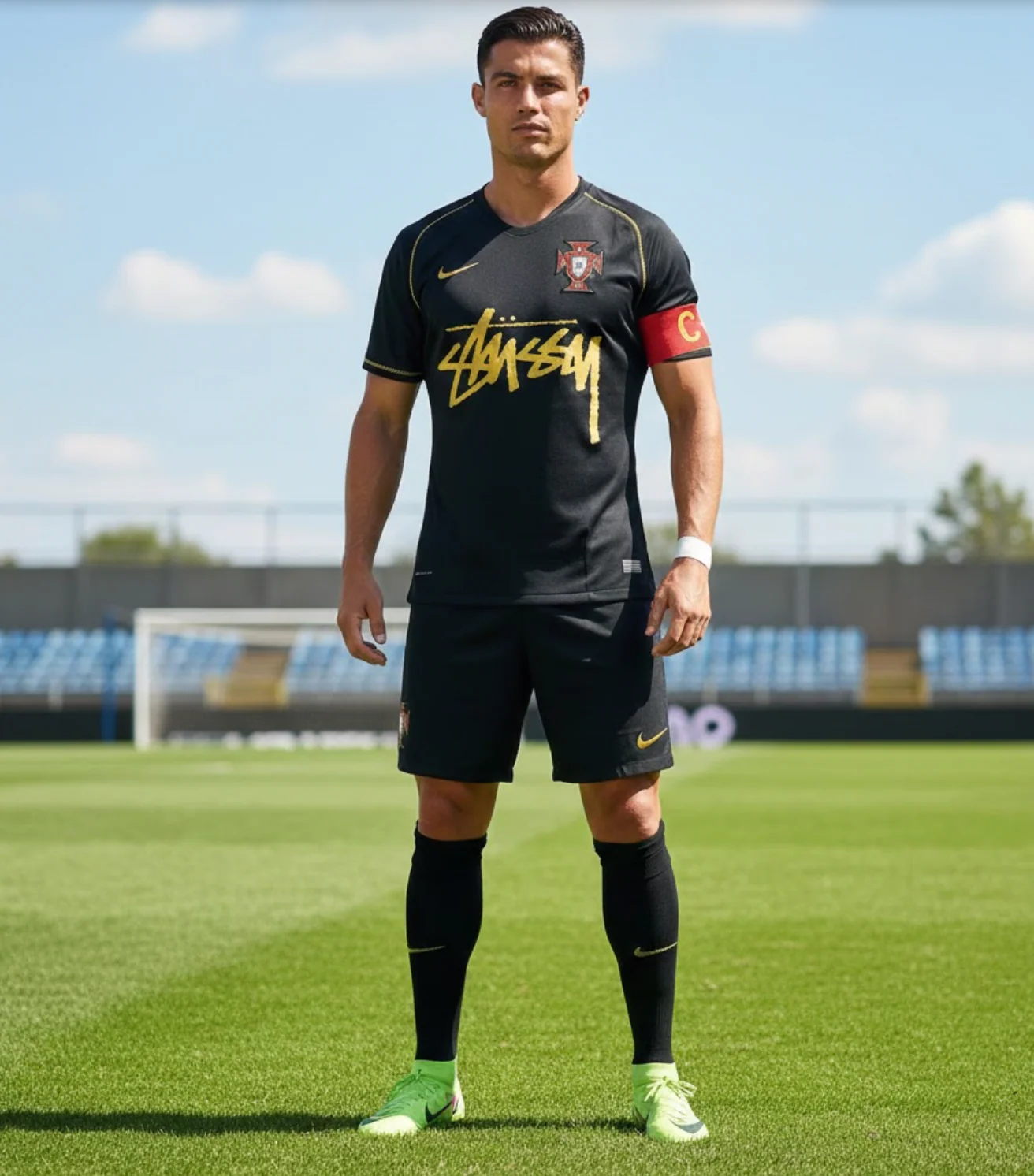 Portugal x Stussy Black Jersey - Image 3