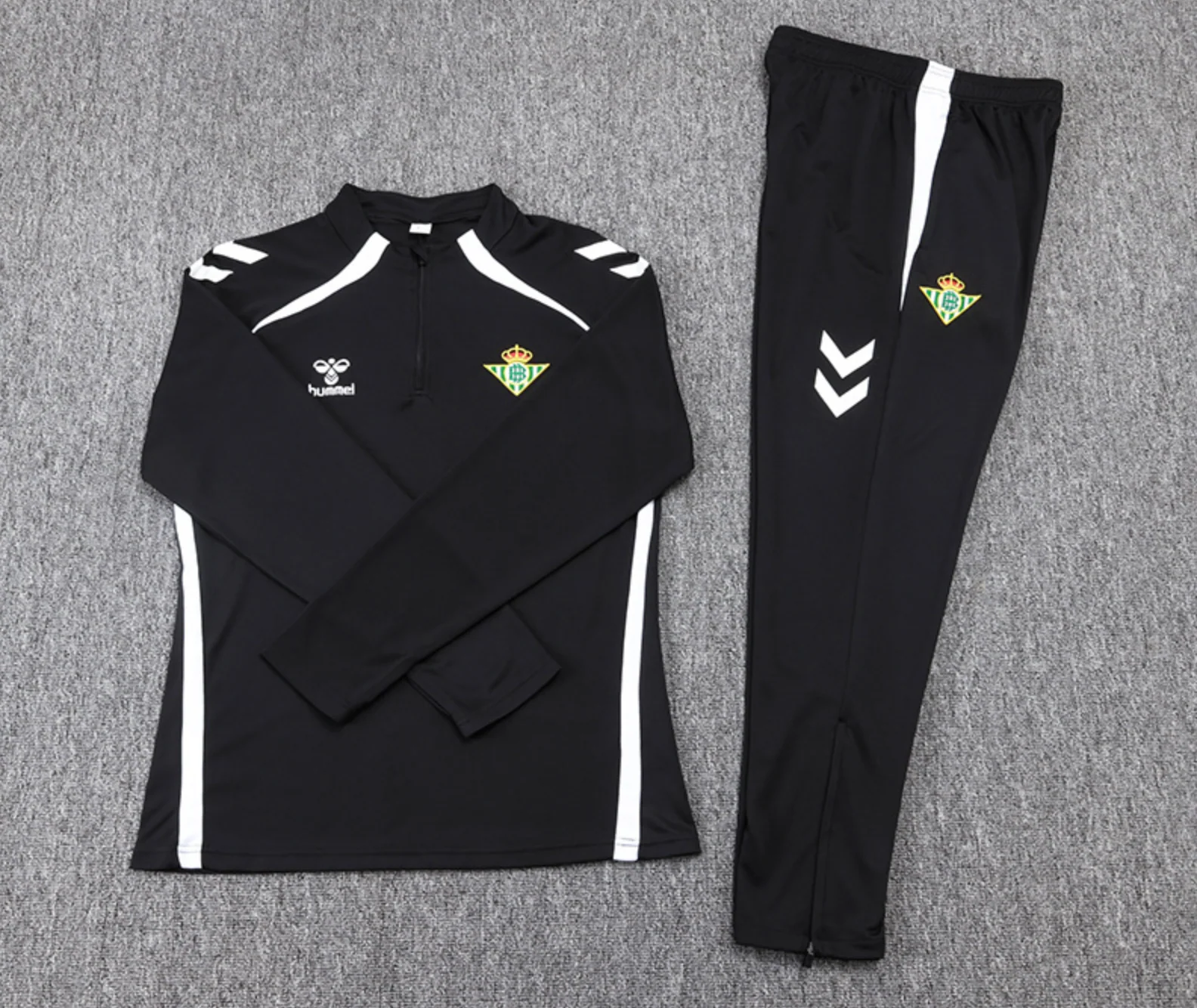 Real Betis 2025/2026 Black Tracksuit - Image 3