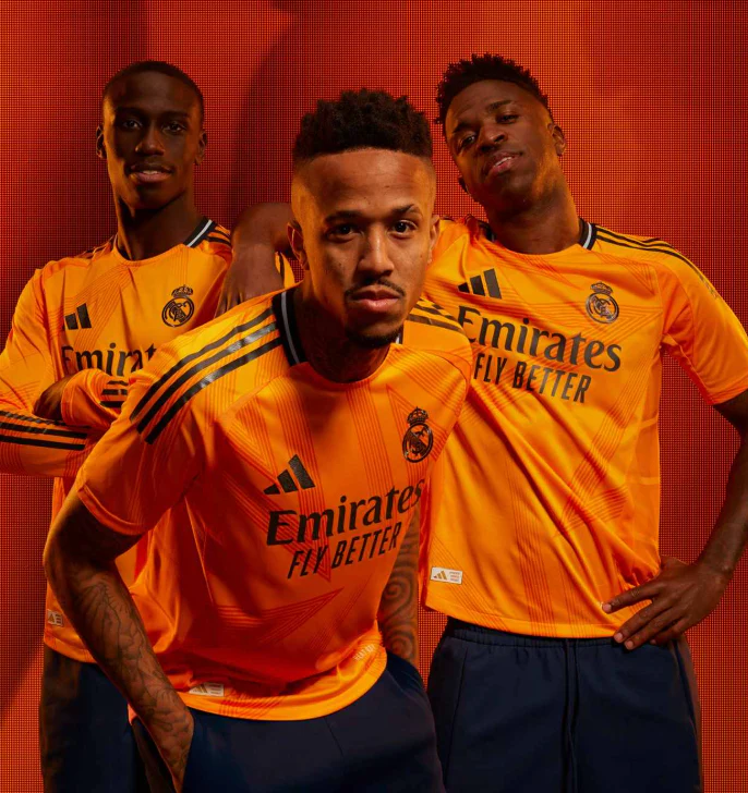 Real Madrid 2024/2025 Away Kit orange - Image 6