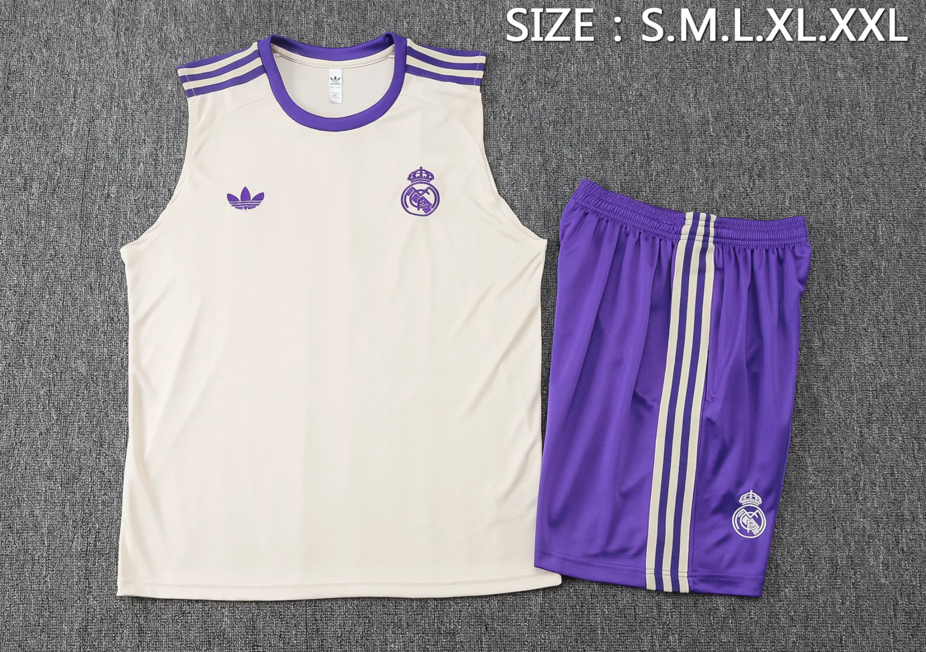 Real Madrid 2025/2026 Sleeveless Summer Training Set - Image 4