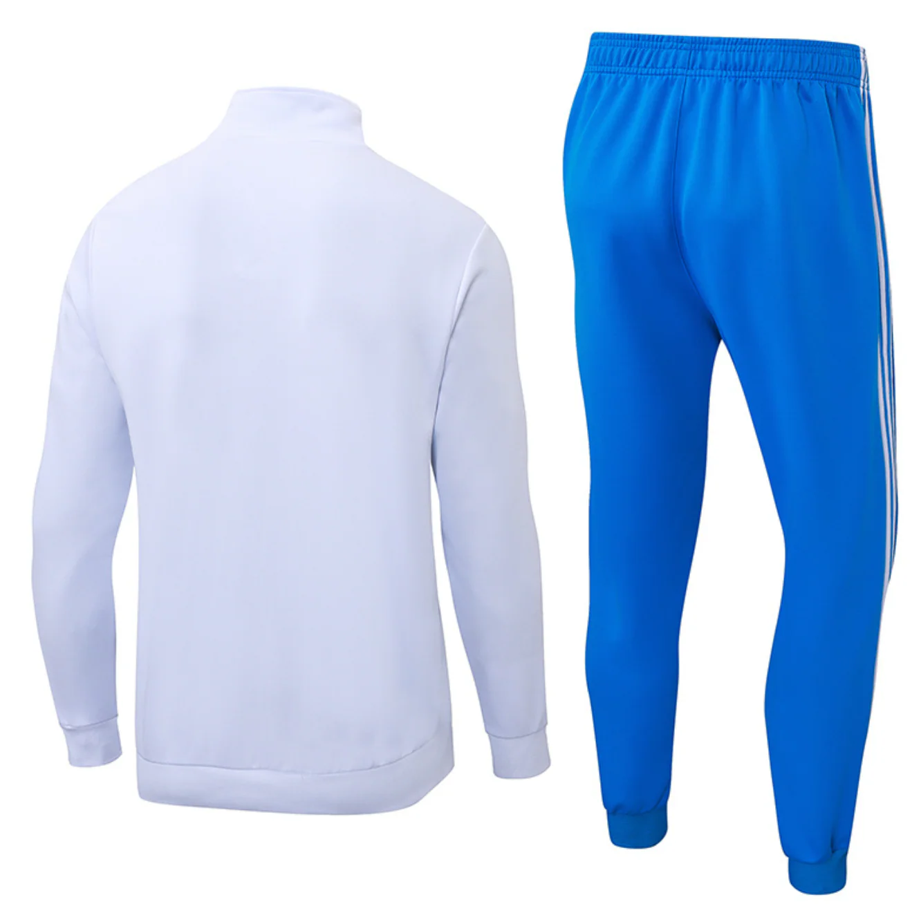 Real Madrid 2025/2026 White and Blue Tracksuit - Image 2