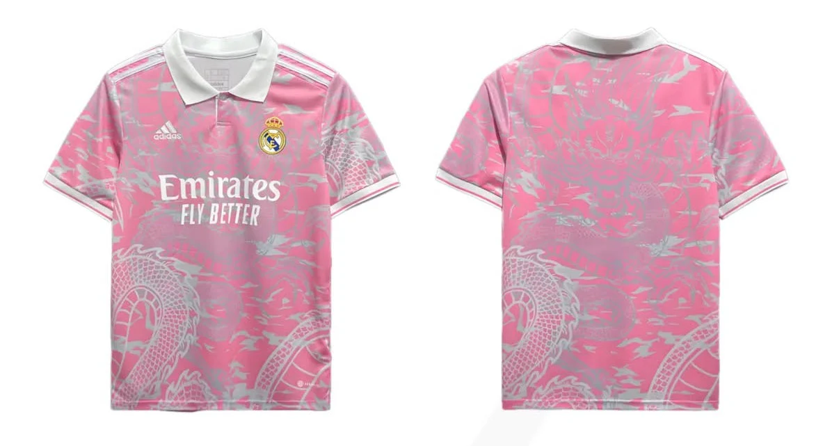 Real Madrid Pink Dragon Jersey - Image 4