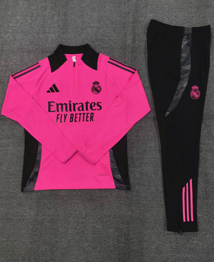 Real Madrid Tracksuit Pink - Image 2