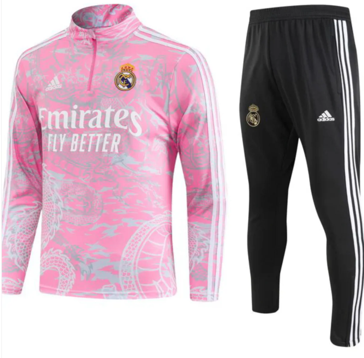 Real Madrid Tracksuit – Pink Dragon - Image 3