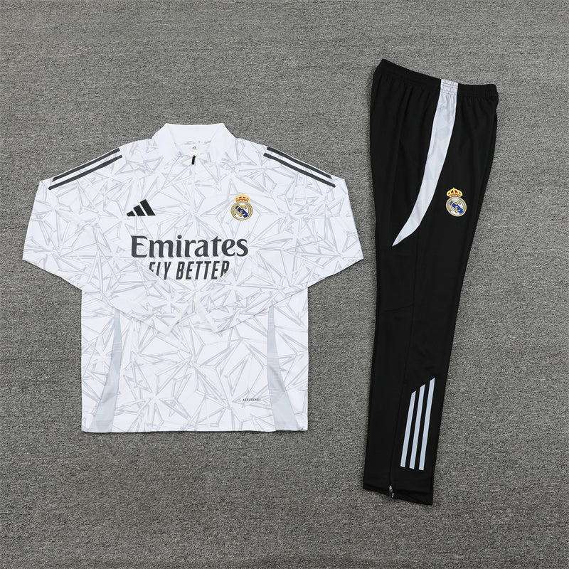 Real Madrid Tracksuit White - Image 2