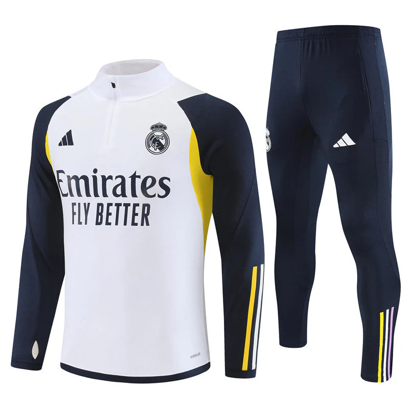 Real Madrid Tracksuit (White) – Kids