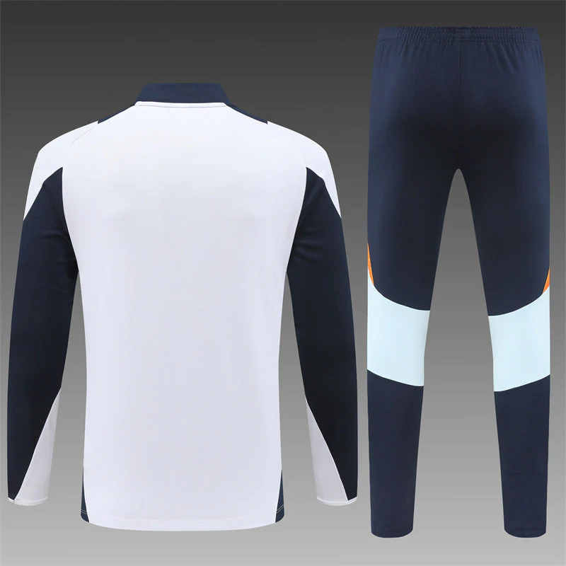 Real madrid Tracksuit white orange 2024/2025 - Image 3