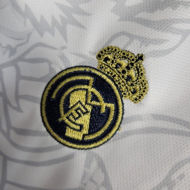 Real Madrid white dragon kids jersey - Image 3