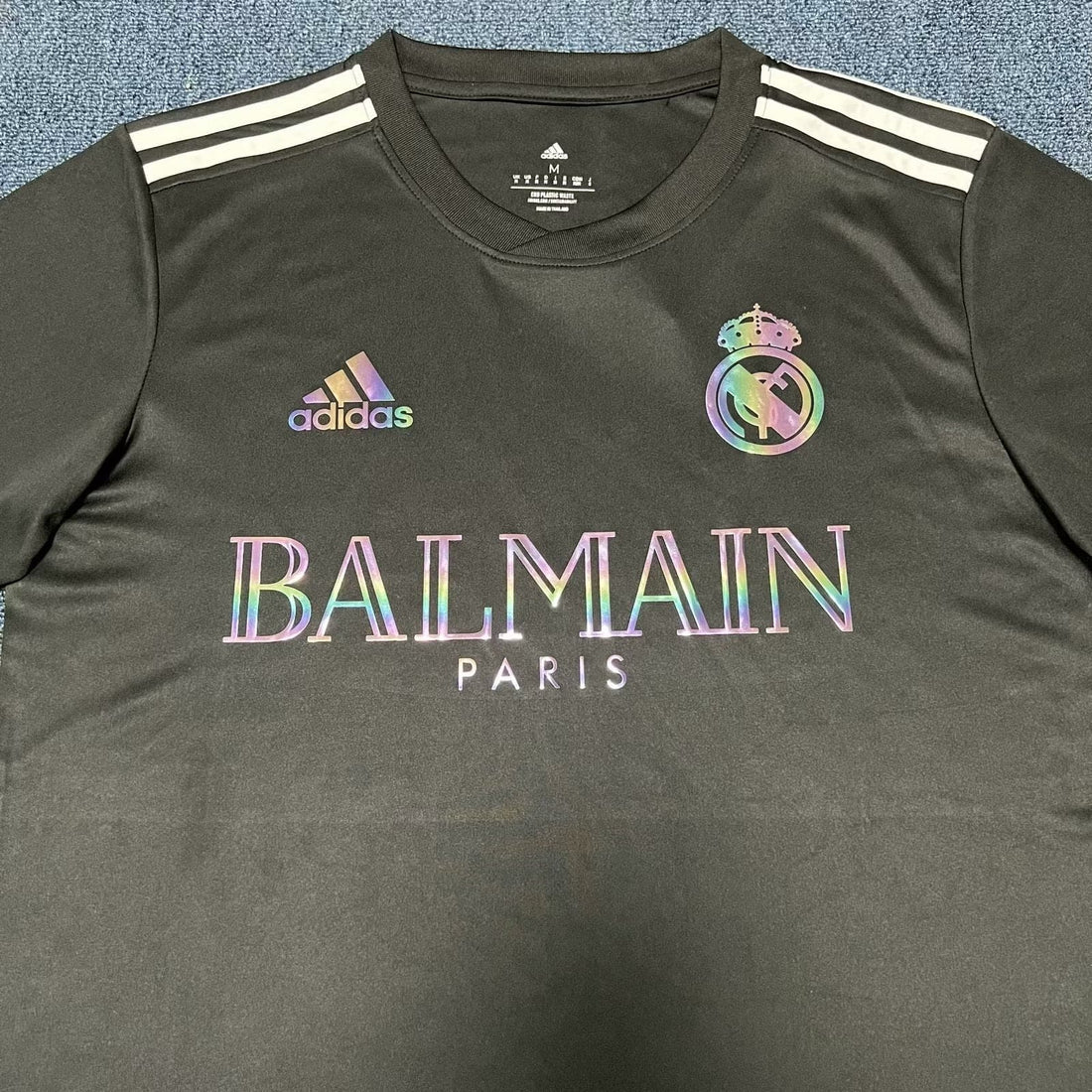REAL MADRID x BALMAIN Black Shirt - Image 4