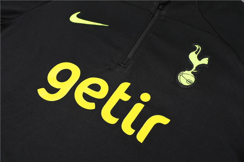 Tottenham Black Tracksuit - Image 2